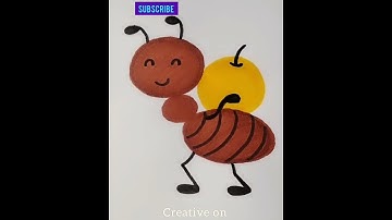 How To Draw a Ant 🐜 | CREATIVE ON