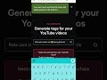 How to Generate viral Tags📍|| RKSVTech || @ManojDey #viral #shortsfeed #shorts