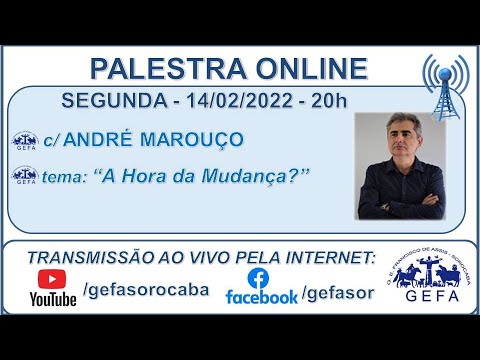 Assista: Bate-papo online - c/ ANDRÉ MAROUÇO (14/02/2022)