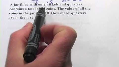 Coin Problems - Systems of Equations