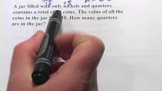 Coin Problems - Systems of Equations