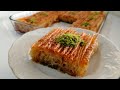 Daha Önce Böyle Güzel Bir Tatlı Yemedim🔝Baklavalık Yufkadan Efsane İrmikli Perde Tatlısı 👌💯😋