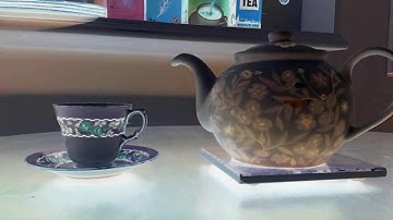 Video processing example: original and modified teapot videos