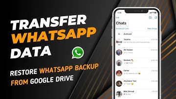 Transfer WhatsApp from Android to iPhone | Restore WhatsApp Backup from Google Drive| iToolab WatsGo