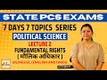 Fundamental Rights | Polity | Lecture 2 | Jyoti Bisht | For State PCS Exams #ukpcs #uksssc #ukpsc