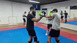 Kik boks trening, sparing