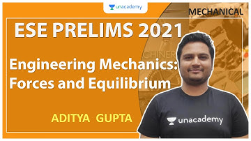 ESE 2021 Prelims | Engineering Mechanics: Forces and Equilibrium | Mechanical | Aditya Gupta