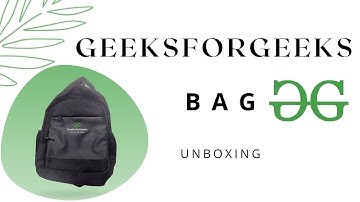 GeeksforGeeks bag unboxing | how to get GFG goodies/swags  for free