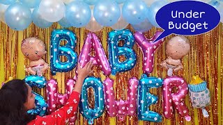How To Make Baby Shower Decorations at Home | Under Budget Decoration Ideas for baby shower at Home