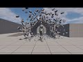 Vortex in Magic Pulsate Brick Tunnel with Motion Graphics in Unreal Engine 5.4