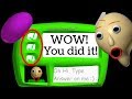 I SOLVED THE 3RD QUESTION IN BALDI'S BASICS | Easiest Baldi's Basics Mod | Baldi's Basics More Maths