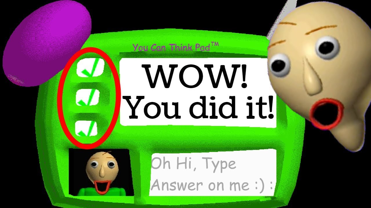 Baldi's Basics But You Have To Solve It Using A Math Machines by Baldi's  Basics Official VN