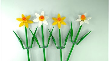 Lego Botanical 40747 Daffodils Speed Build Review ASMR