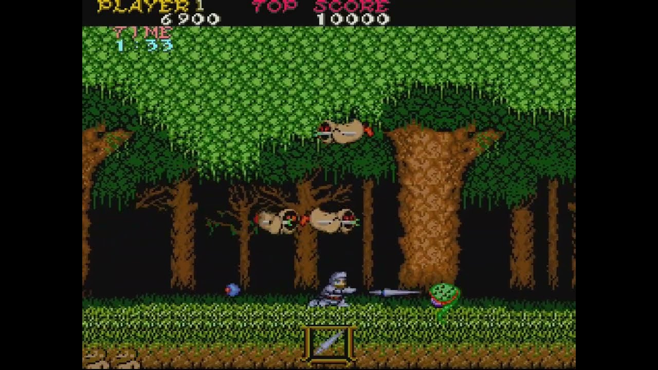 序盤紹介プレイ】魔界村 (1985.9 AC) (PS4版) ステージ2クリアまで