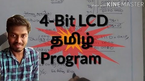 #66 How to Program the 4-bit LCD using 16F877A in Tamil Part - 2.