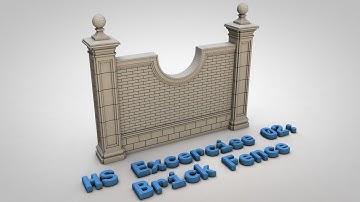 Hard Surface Excercise 02: Brick Fence (Full Tutorial) | Cinema 4D Tutorial