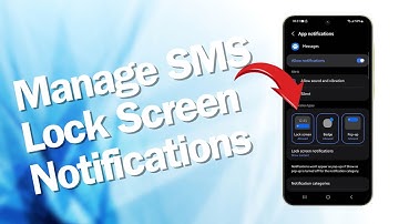 How to Show/Hide Text Messages Notifications on Galaxy A55 Lock Screen