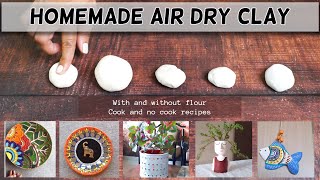 Homemade Air Dry Clay With & Without Flour | DIY Air Dry Clay screenshot 5