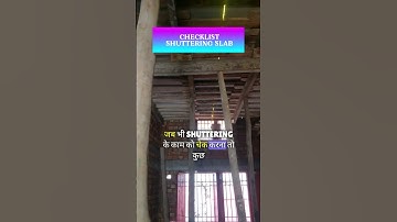 Checklist of shuttering of slab!How to check shuttering!!checklist of shuttering in hindi