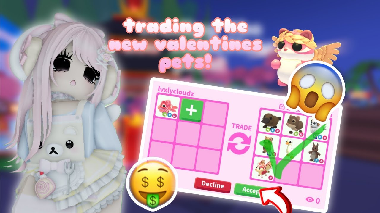 trading ADOPT ME'S brand new VALENTINES pets for CRAZY OPS! *2026*   💝 🌹 