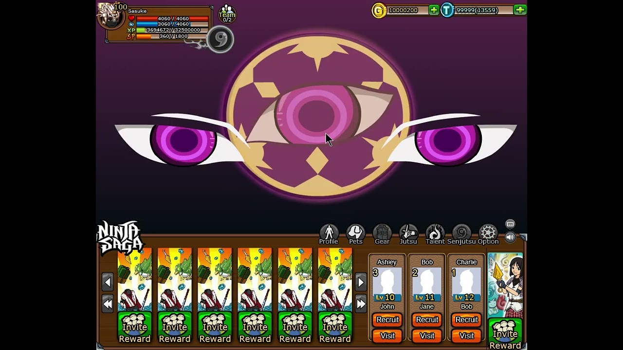 Ninja Saga Nulled | Dragon Hunt + Gacha