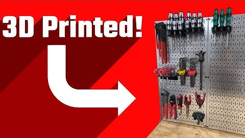 3D Printed Pegboard Toolholders | Perfect Pegboard Organization!