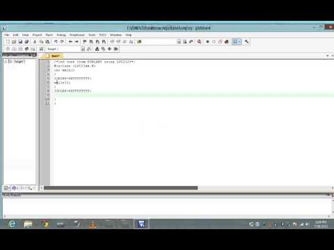 ARM Video Tutorial-Create,Coding and Flashing of ARM in LPC2129 at  EPRLABS