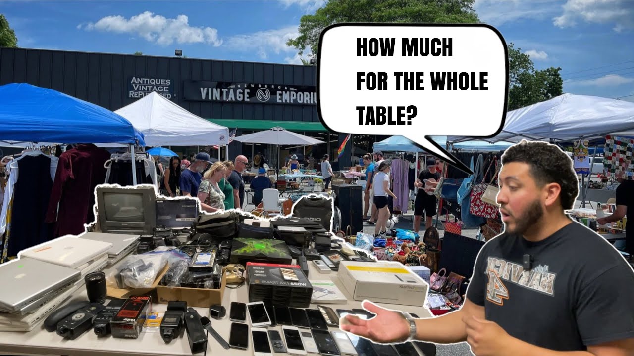 I Bought Someone’s Entire Electronic Stand At The Flea Market!!