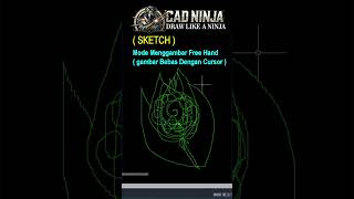cara Gambar Sketc di Autocad #cadtutorial #autocad #autocadpemula