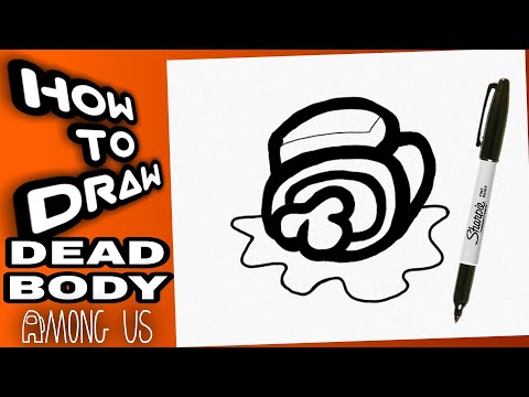 How To Draw Among Us Dead Body Corpse Como Dibujar El Cadaver De Among Us Among Us Drawings Youtube