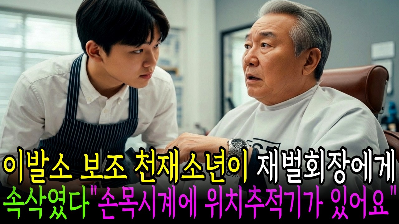 이발소에 일하던 천재소년이 재벌회장에게 소리쳤다. 