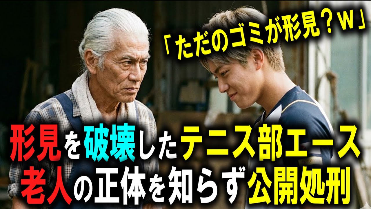 【スカッと】老人の形見を破壊してSNSで大爆笑するテニス部エース→老職人の技術で全観客の前で完全制裁