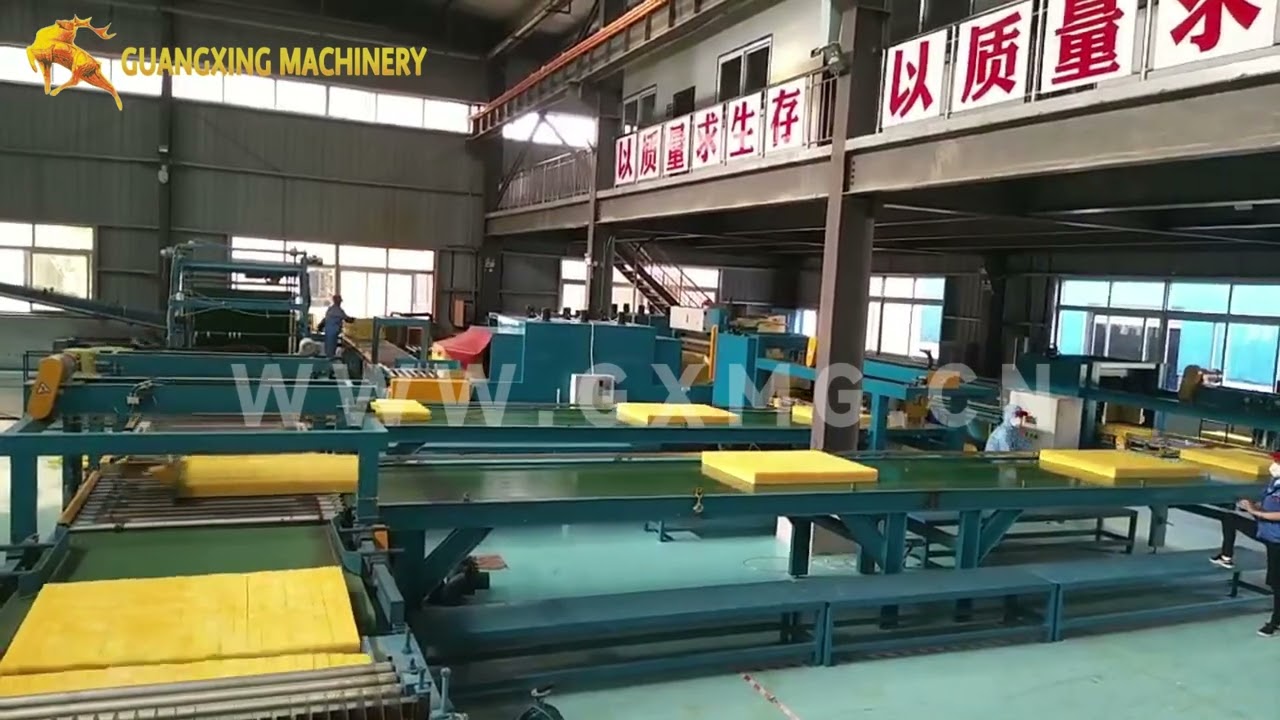 Automatic packaging system for rock wool production line   China Supplier Hebei Guangxing