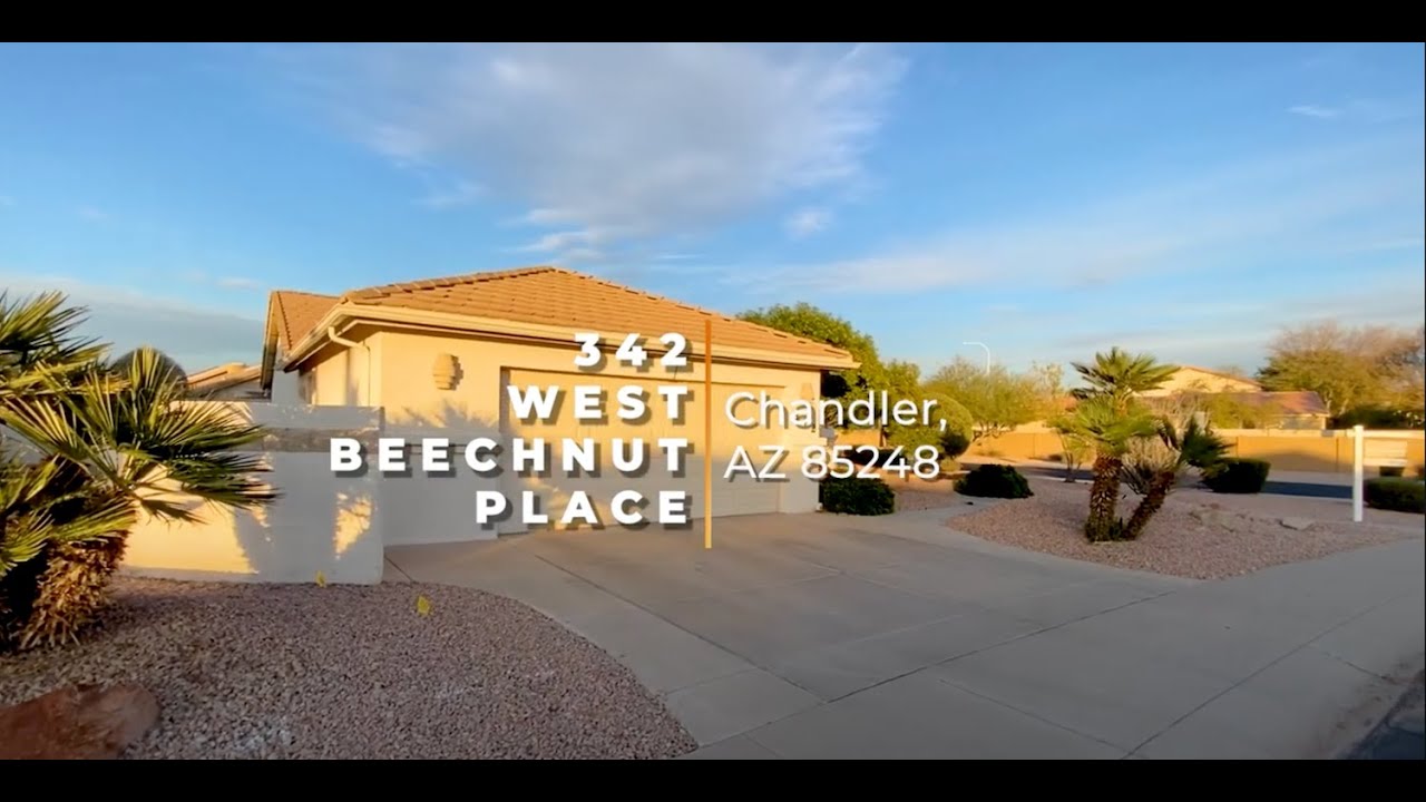 REDUCED Sun Lakes Home For Sale 342 W Beechnut Place Chandler AZ
