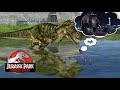 JPOG T Rex VS Velociraptor Staredown 