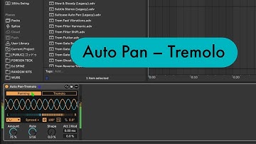 Ableton Live Tips: Auto Pan – Tremolo