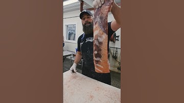 How to remove silver skin from deer backstrap 🦌 #shorts #deer #venison #hunting #huntingseason