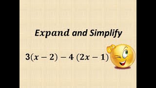 E𝒙𝒑𝒂𝒏𝒅 and Simplify 3(𝒙−𝟐)−𝟒 (𝟐𝒙−𝟏)