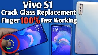 Vivo s1 glass replacement | vivo s1 crack glass replacement|Broken glass change/fingerprint work