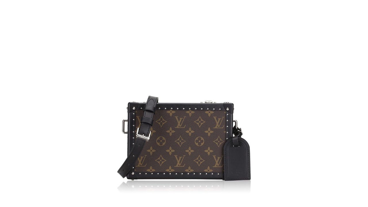 Louis Vuitton Trunk Clutch Box Monogram Titanium