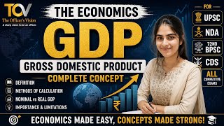 GDP : Definition, Methods of Calculation । BPSC 72वीं  BPSC TRE4 । Jyoti Singh। The Officer's Vision