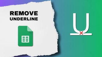 How to Remove Underline in Google Sheet