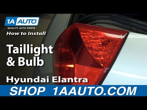 How To Replace Taillight and Bulb 01-06 Hyundai Elantra