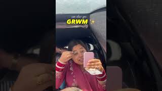 POV: doing my makeup in the car because I’m always late 😭💄🚗 #ytshorts #makeup #grwm #shorts