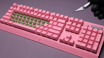 Razer BlackWidow V3 Quartz Keyboard - Short ASMR Unboxing