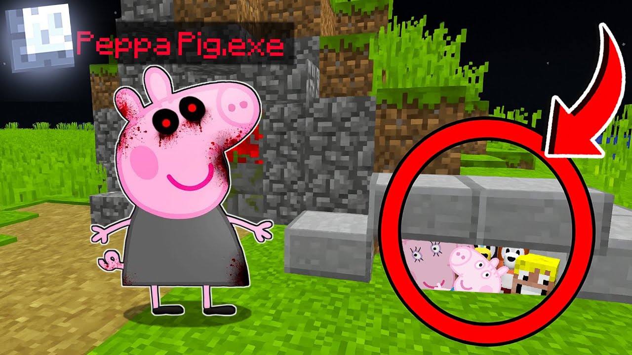 NOS ESCONDEMOS DE PEPPA PIG.EXE EN MINECRAFT