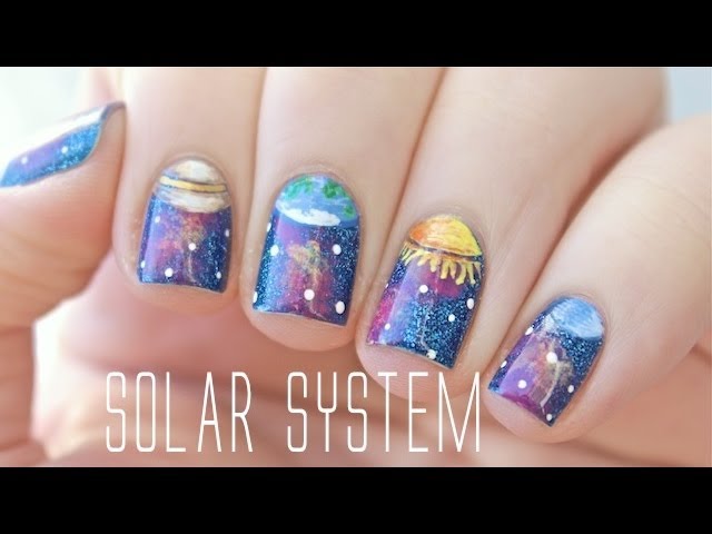 Solar system nails--first time doing actual nail art and I have no clue  what I'm doing! : r/RedditLaqueristas