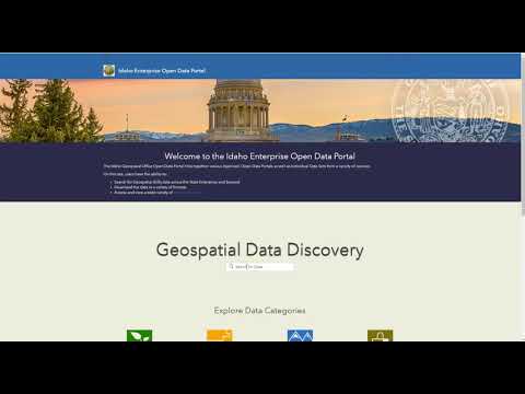 Idaho Enterprise Open Data Portal