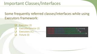 Important Interfaces And Classes In The Executors Framework