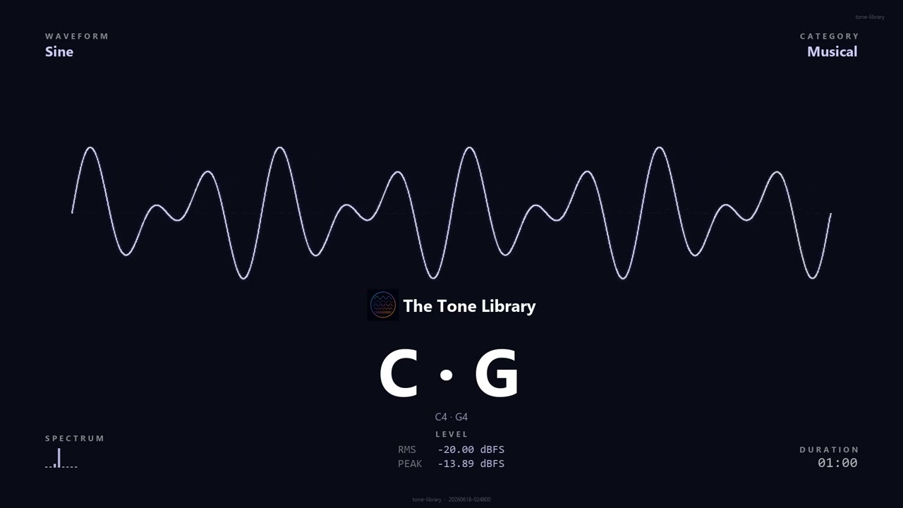 Watch Perfect 5th Interval — C4 & G4 (Ear-Training Reference, Sine) on YouTube Watch Perfect 5th Interval — C4 & G4 (Ear-Training Reference, Sine) on YouTube